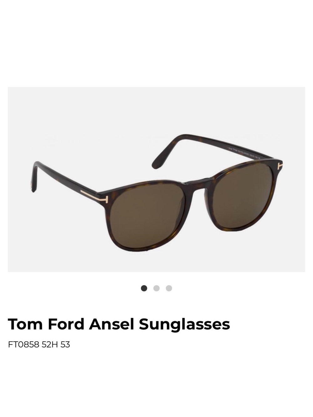 Tom Ford Ansel Sunglasses - Tortoise Frame with Brown Lenses POLARIZED